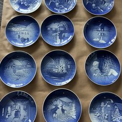 Bing & Grondahl Christmas Collectors Plates (12)