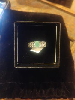 Emerald Topaz Size 7 Ring