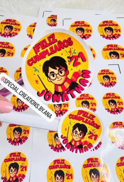 2” and 3” Personalized Birthday Stickers 🥳