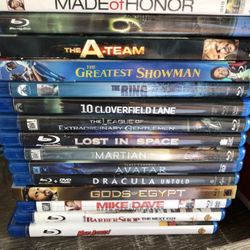 7 Variety of Blu-Rays. $2. Ea. 
