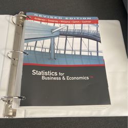 Book - Statistics For Business & Economincs
