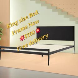 King Size Bed Frame New 💥$100 💥 Base Para Cama Nueva King Size.  Free Delivery Stockton Lodi 📦  