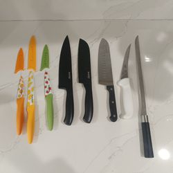 Cuisinart, Bravadge and Assorted Kitchen Knife Set - 7 Pieces