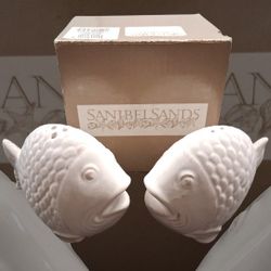 Sanibel Sands Fish Salt & Pepper Shakers 