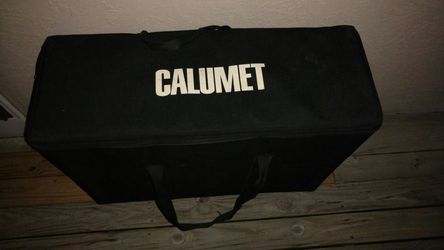 Large Calumet black Air travel case four flashes photo equipment and valuables airline approved