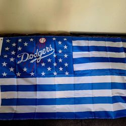 Dodgers American Flag