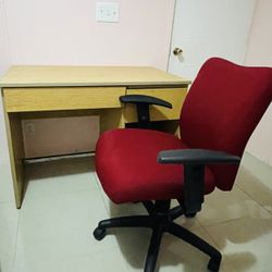 Office desk and chair