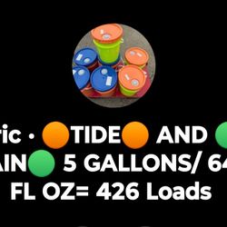 Tide and Gain Laundry Detergent 