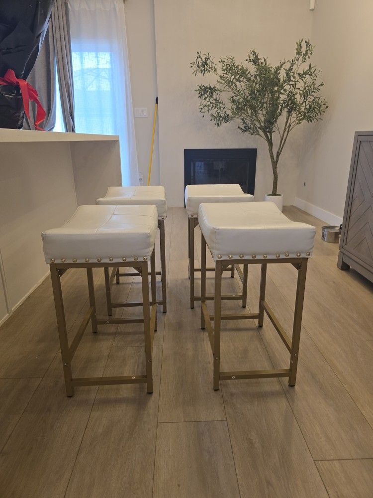 Bar Stool Set Of 4 Counter Height 24"
