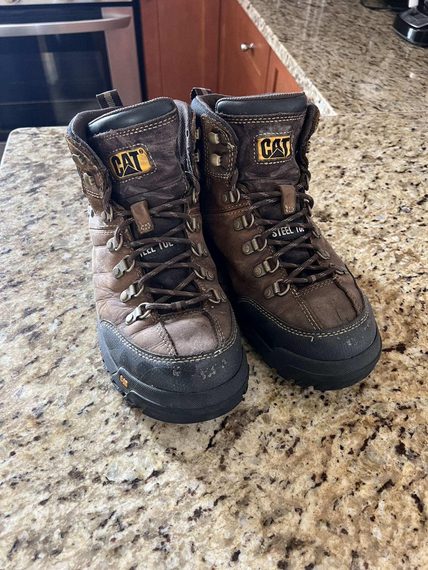 Men’s Steel Toed Work Boots - 9.5