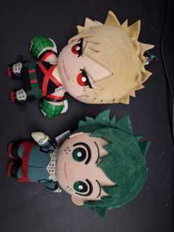 Bakugo and Deku plushies