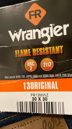 Wrangler jeans 30x30-flame resistant