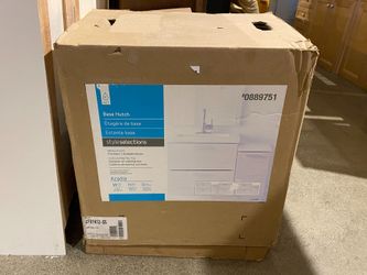 NEW! STYLE SELECTIONS Acadia Floating Bathroom Vanity Base Hutch, White