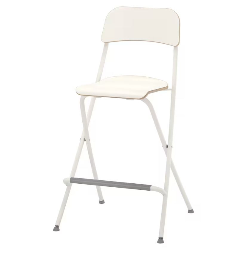 IKEA Bar Stool With Backrest, Foldable