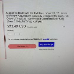 Adjustable Railing Bed Rails 