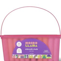 Mondo Llama Sidewalk Chalk Fun Multicolored 50 Pieces Ages 4+ Non-Toxic NEW

