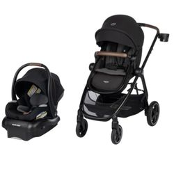 Maxi-Cosi Zelia™ Luxe 5-in-1 Modular Travel System in New Hope Black