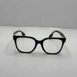 BURBERRY Evelyn Eyeglasses B 2(contact info removed) 52-19 140 Black & Plaid Print Frames Only