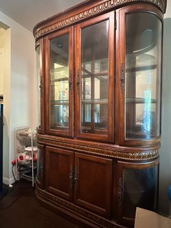Beautiful China Cabinet - SOLID WOOD $500