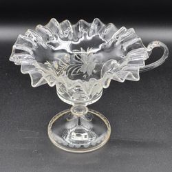 Vintage Handled Footed Compote Dish/Bowl