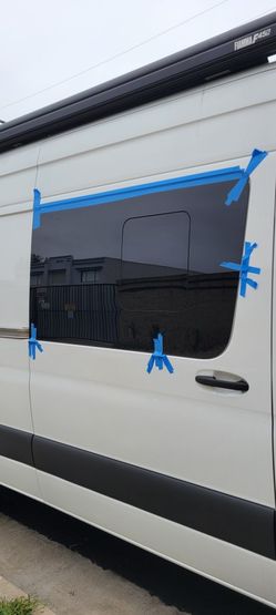 Flush Mounted Sprinter Van Glass Windows