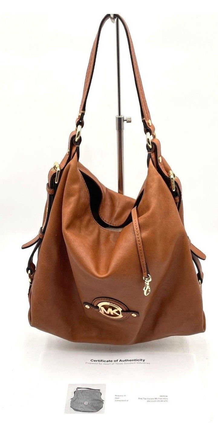 Michael Kors Tan Leather Shoulder Bag