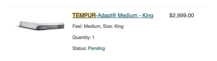 Tempur-Adapt Mattress