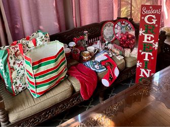 Huge Christmas Holiday Decor Bundle Lot