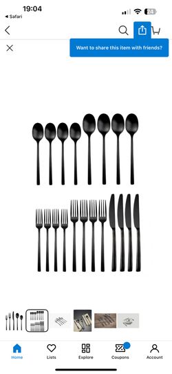 Cambridge Silversmiths Beacon Flatware Silverware Set, 36 Piece Service for 8