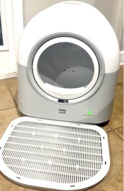 HHOLOVE Automatic Self-Cleaning Cat Litter Box Pro -White