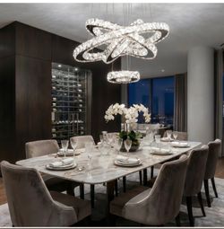 Two chandeliers