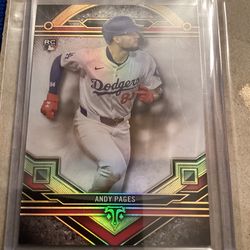 2024 Topps Triple Threads #89 Andy Pages Rookie Card.