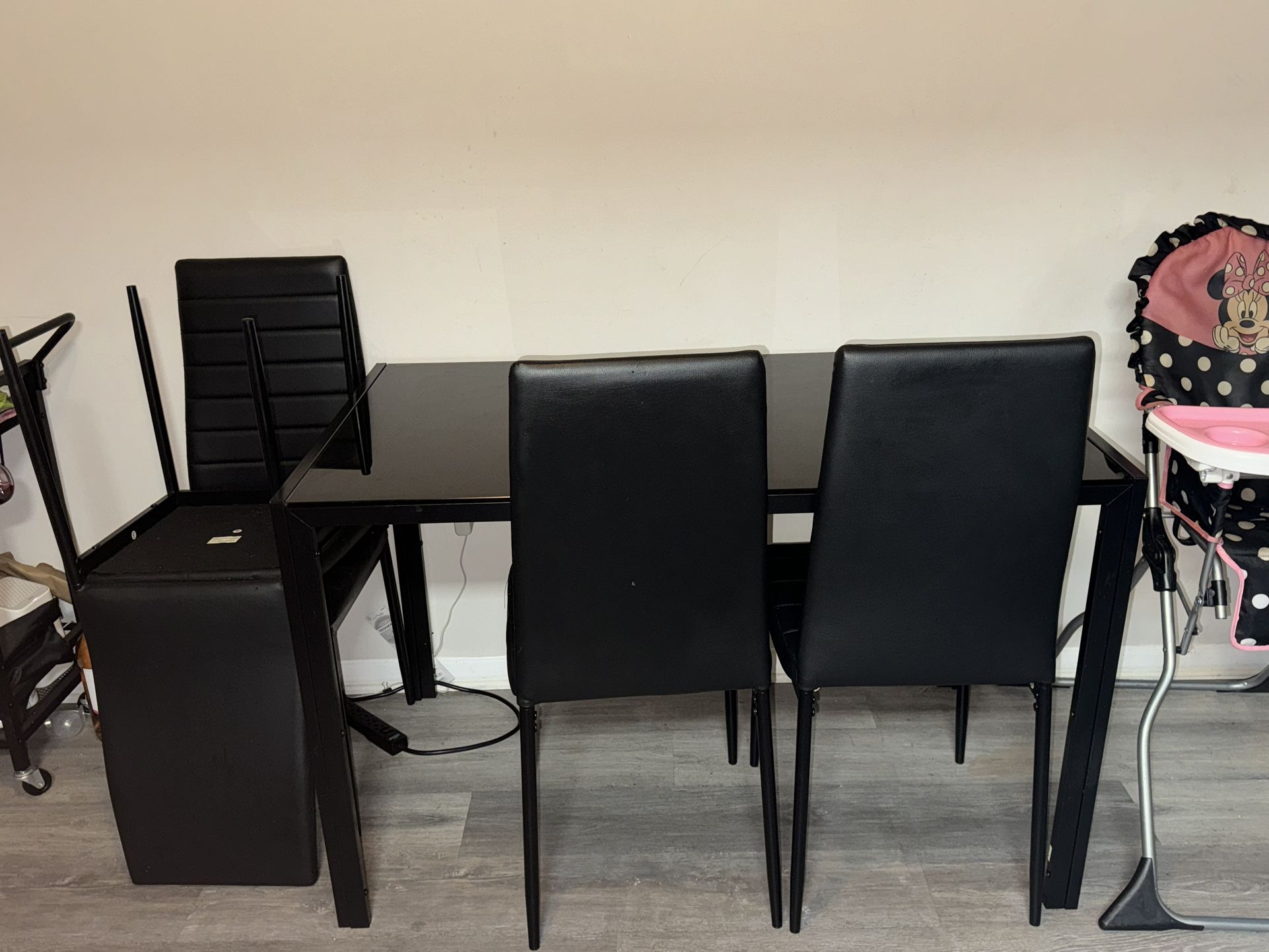 Black Dining Table 