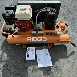 Never Used Ridgid Wheelbarrow Air Compressor 9 Gallon 135 psi.