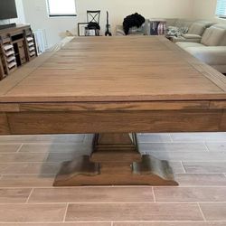 Rustic Dining Pool Table 