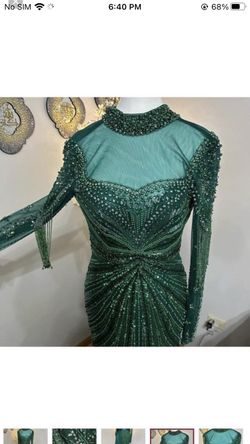 women beads prom evening dress