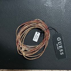 Guess brand 10 Pcs Crystal Stretch Bracelets