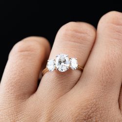 Three Stone Engagement Ring