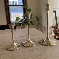 Brass taper candle holder 