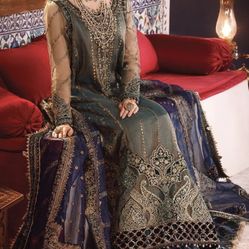 New 3 Piece Pakistani Dress Wedding Party Maria B Xl 