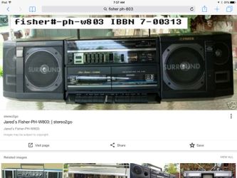 Fisher boom box