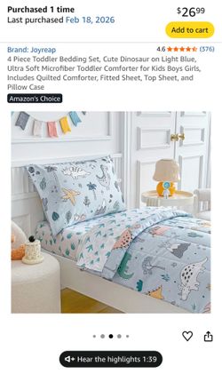 Crib mattress topper and Dinosaur Bedding Set