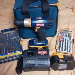 RYOBI 18volt drill set