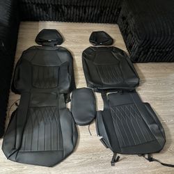 RAV4 Faux Leather Seat Covers Black 2019-2025 Toyota Gas Models