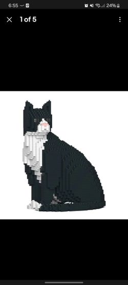 Jekca Animals - Tuxedo Cat 01S Building Blocks