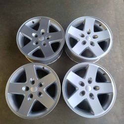 ​🔥 NO CURB RASH! 17" OEM Jeep Wrangler Wheels $350 (2019 Model)