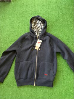 Dior navy zip up size large