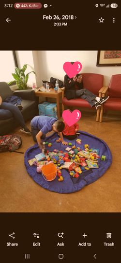 Toy bag playmat