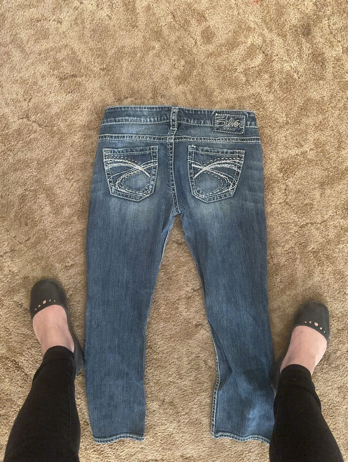 Silver Size 29 Capri Jeans