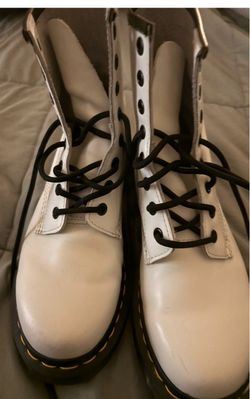 Dr. Martens 1460 White Leather Boots